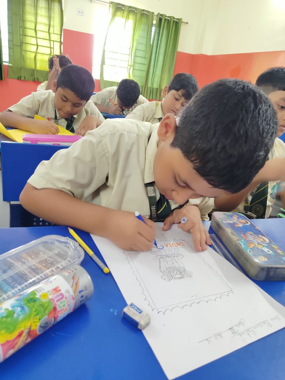 World Heritage Day Activity - Stamp Designing